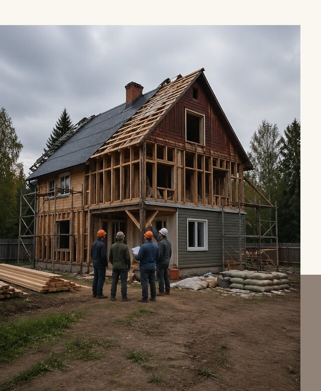 Реконструкция дачного дома в Курске под ключ с проектом